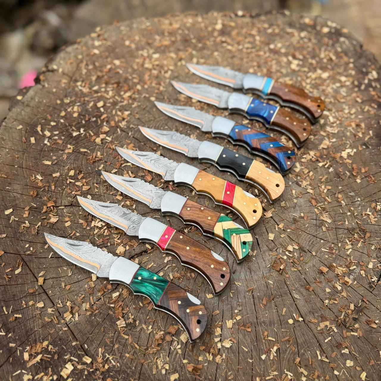 Handmade Damscus steel Folding Pocket Knife 11 - Image 6