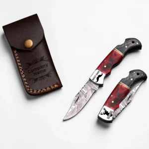 Handmade AR Damascus Folding Pocket Knife – Compact, Strong & Stylish